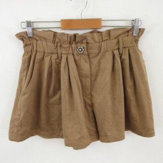 アングリッド(Ungrid)のアングリッド UNGRID ショートパンツ ストレッチ 茶 キャメル F(ショートパンツ)