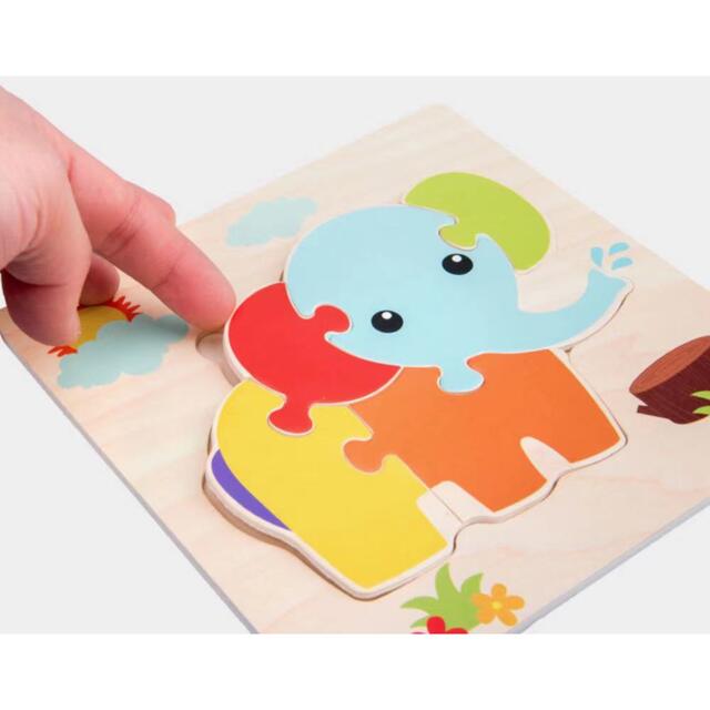 【新品5点セット】幼児 型はめパズル 木製おもちゃ 知育玩具 子供 キッズ/ベビー/マタニティのおもちゃ(知育玩具)の商品写真