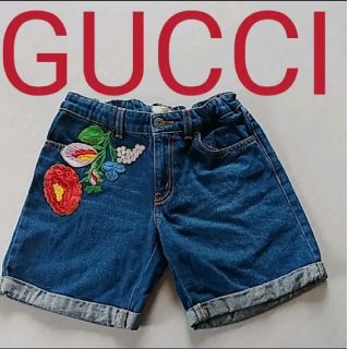 グッチ(Gucci)の値下‼️GUCCI　デニムショートパンツ　140  150　レディース(パンツ/スパッツ)