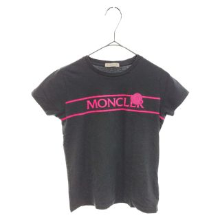 モンクレール　Tシャツ　ピンク　ロゴ　新品　ワッペン