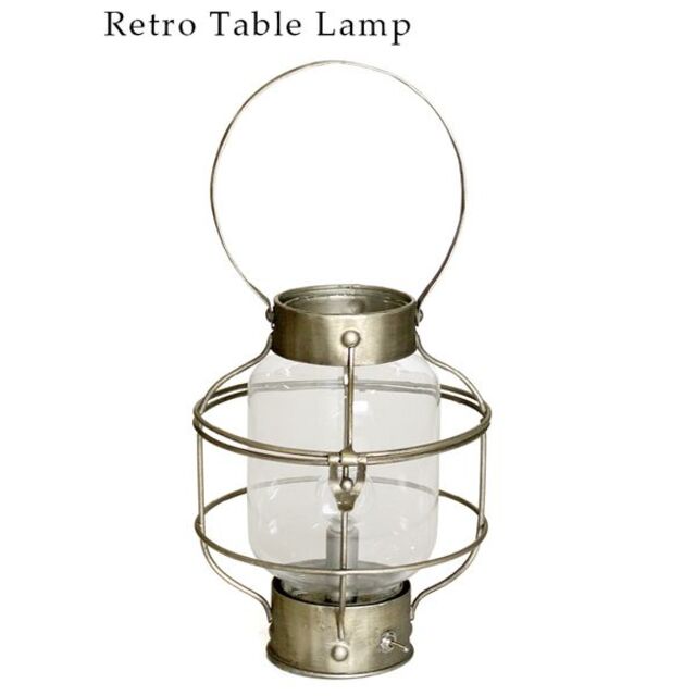 LED レトロテーブルランプ I（ブロンズ）ランタン キャンプ アウトドア 照明