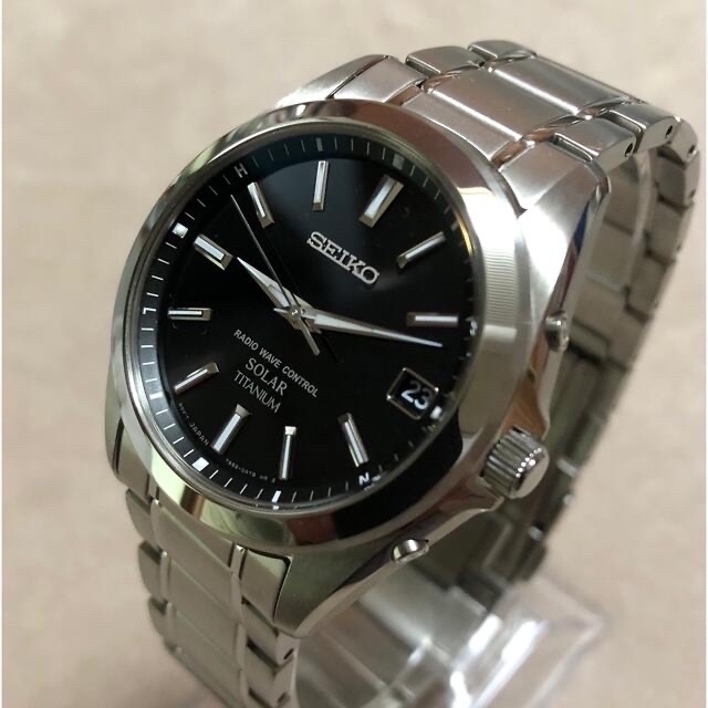 SEIKO スピリット 7B52-0AK0 チタン 10BAR（黒文字盤）