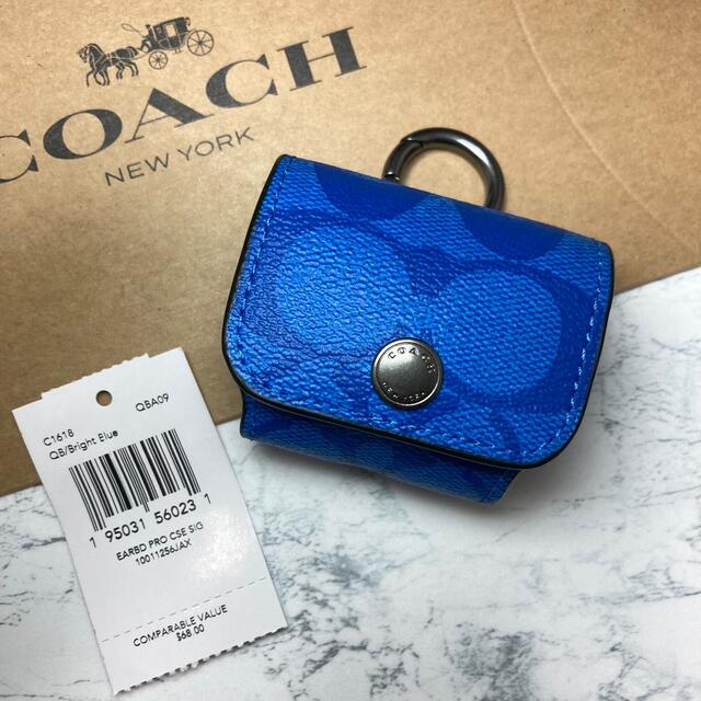 C1618商品名新作　COACH ★レアカラー★AirPods pro Case シグネチャー