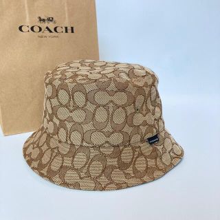 コーチ(COACH)の大人気　定番★★ シグネチャージャカードバケットハット ★★(ハット)