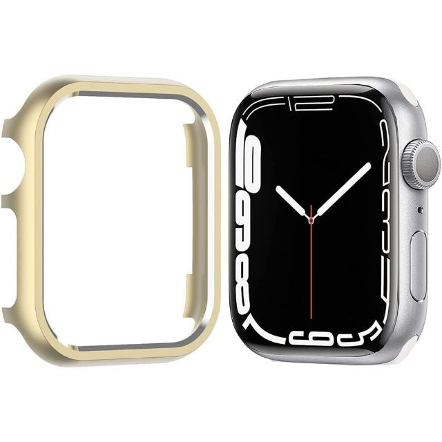 Apple Watch(アップルウォッチ)のアップルウォッチシリーズ7 専用保護ケース 41mm【ゴールド】 メンズの時計(その他)の商品写真