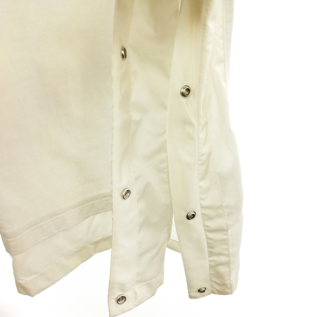 Dior(ディオール)のDIOR ディオール 21AW×sacai オーバーサイズ コットンジャージー ドッキングクルーネック半袖Tシャツ 213J669A0554 ホワイト メンズのトップス(Tシャツ/カットソー(半袖/袖なし))の商品写真