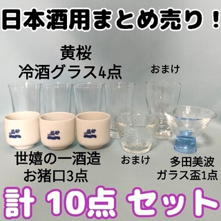 日本酒 冷酒 お猪口 まとめ売り 10点セット ガラス製 陶器製 ショットグラス