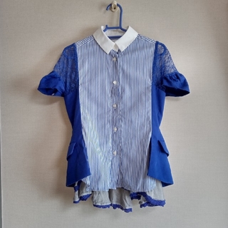 サカイ ストライプシャツ（ブルー・ネイビー⁄青色系）の通販 15点 | sacaiを買うならラクマ