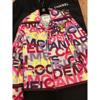 CHANEL - 正規品 CHANEL マルチカラー CCロゴジャケットコート 