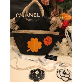 シャネル(CHANEL)の正規品シャネルCHANEL ココマーク＆クローバー&カメリア柄バッグマトラッセ (ハンドバッグ)