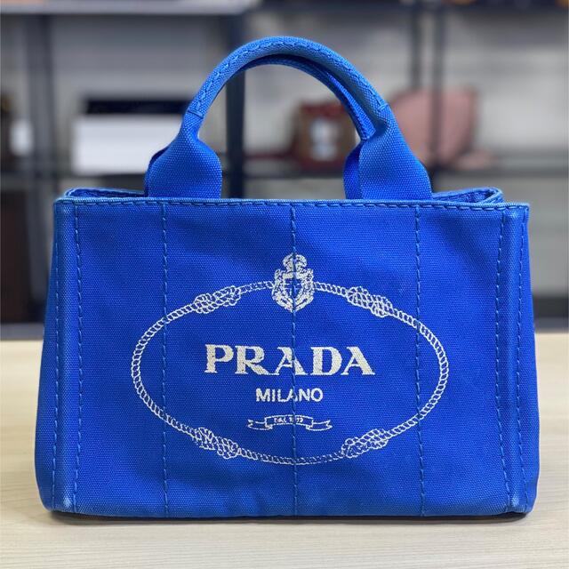 【人気】PRADA プラダ カナパ S ブルー