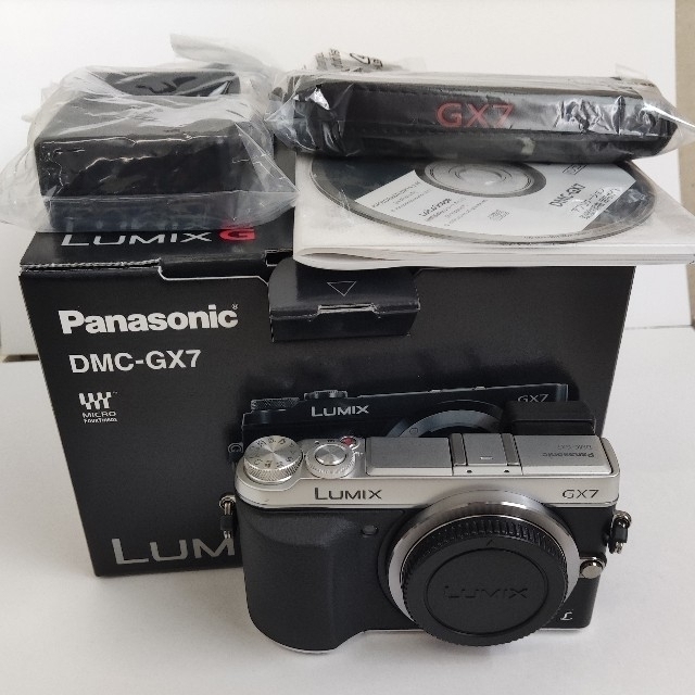 人気商品!! Panasonic LUMIX DMC-GX7 ボディ シルバー - ミラーレス一眼