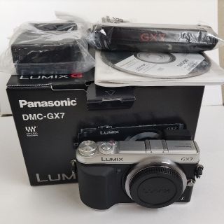 パナソニック(Panasonic)のPanasonic　LUMIX　DMC-GX7 ボディ　シルバー(ミラーレス一眼)