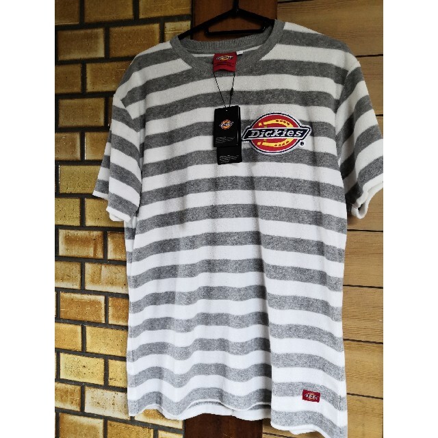 Dickies(ディッキーズ)の新品　ディッキーズ　ロゴワッペン　パイル　Tシャツ　Lサイズ メンズのトップス(Tシャツ/カットソー(半袖/袖なし))の商品写真