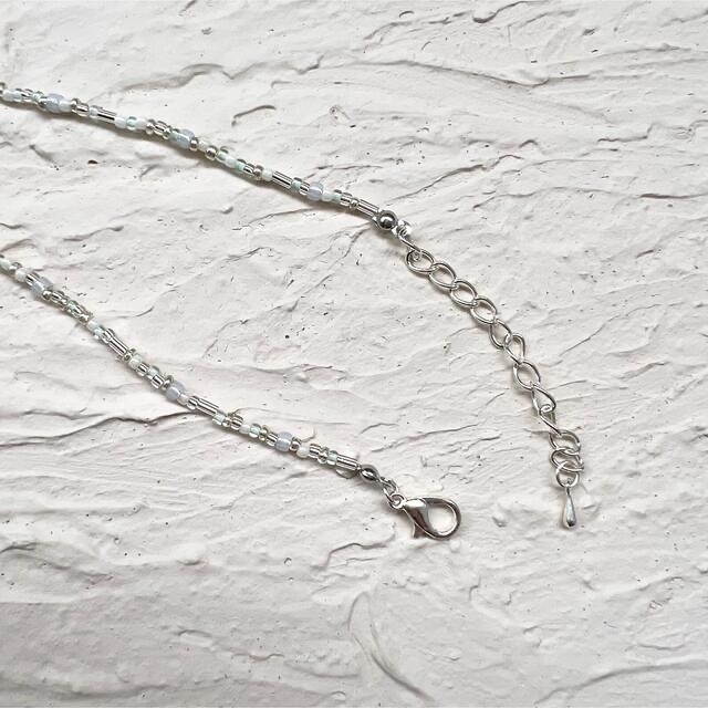 ぷっくりハートネックレス(silver) ハンドメイドのアクセサリー(ネックレス)の商品写真