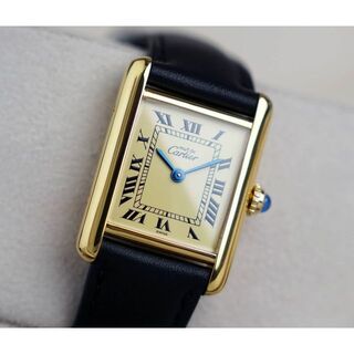 カルティエ(Cartier)の美品 カルティエ マスト タンク アイボリー ローマン SM (腕時計)