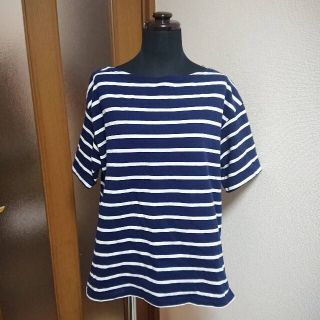 ジーユー(GU)の■GU  ボーダー  トップス  Tシャツ(Tシャツ(半袖/袖なし))