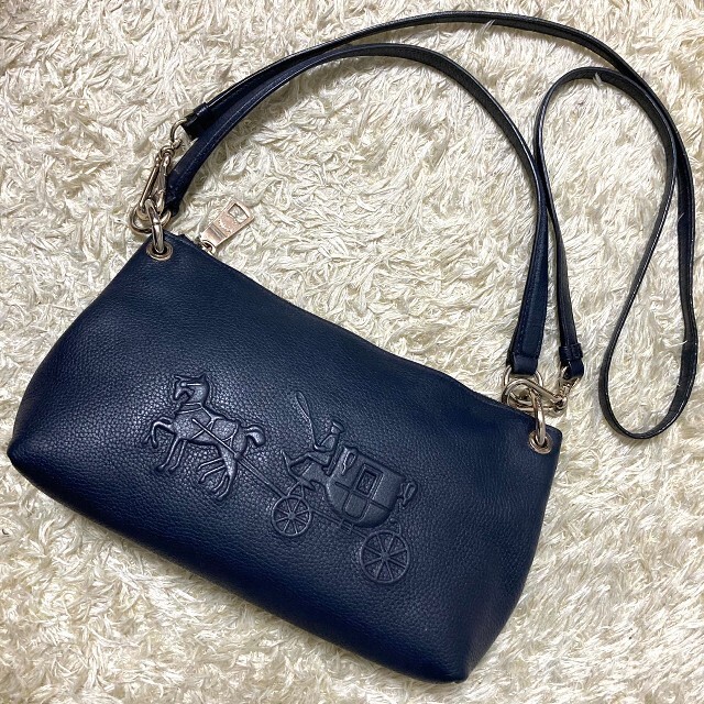 COACH - COACH コーチ ショルダーバッグ レザー　2way ハンドバッグ　ロゴ型押し