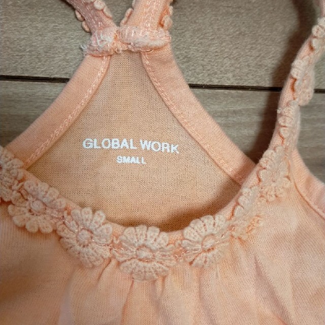 GLOBAL WORK(グローバルワーク)の90〜100cm☆ノースリーブ 3点セット 夏服 キッズ/ベビー/マタニティのキッズ服女の子用(90cm~)(Tシャツ/カットソー)の商品写真