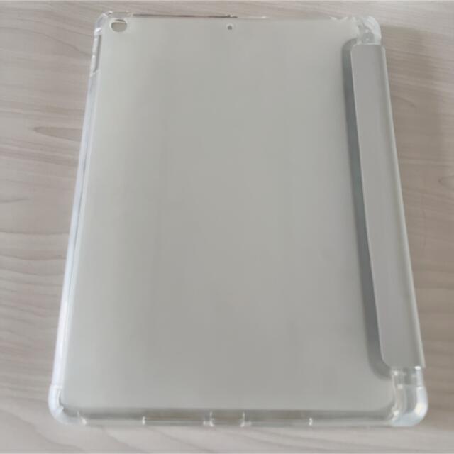 iPadケース 半透明ソフト ペンシル収納 第7/8/9世代  10.2 グレー スマホ/家電/カメラのスマホアクセサリー(iPadケース)の商品写真