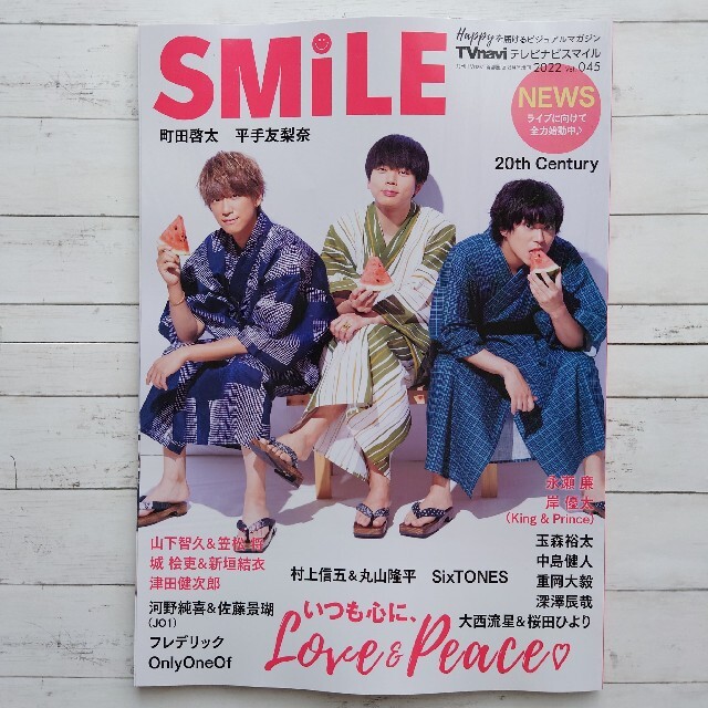 TVnavi SMILE (テレビナビスマイル) 2022年 08月号 エンタメ/ホビーの雑誌(音楽/芸能)の商品写真