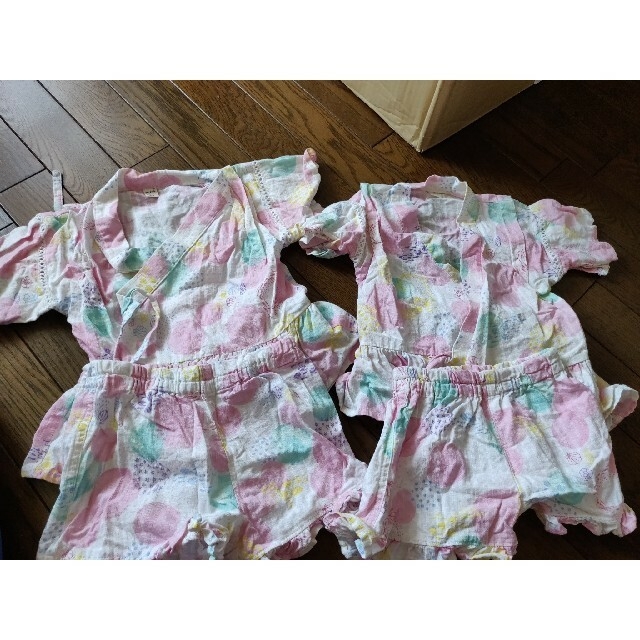 甚兵　セット キッズ/ベビー/マタニティのキッズ服女の子用(90cm~)(甚平/浴衣)の商品写真