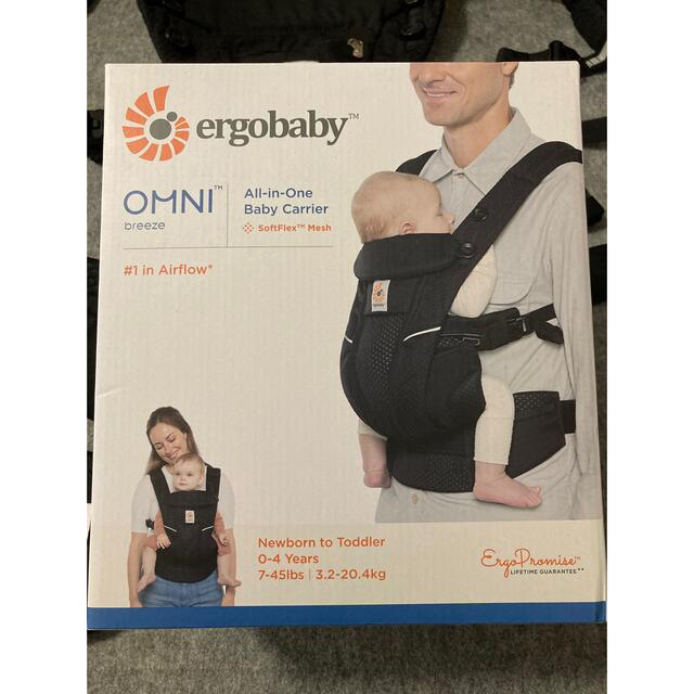 Ergobaby(エルゴベビー)のエルゴベビー オムニブリーズ オニキスブラック キッズ/ベビー/マタニティの外出/移動用品(抱っこひも/おんぶひも)の商品写真