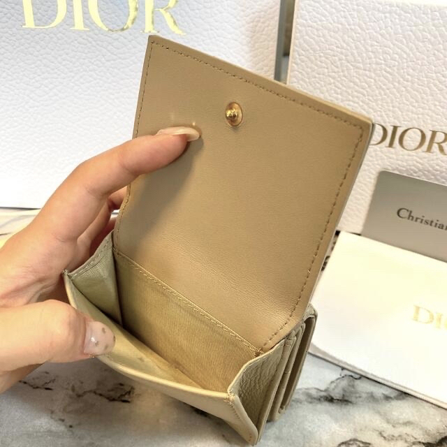 最終値下げ‼️【美品】DIOR CARO コンパクト ウォレット 財布 三つ折り