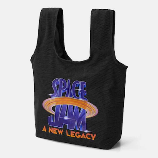 GU(ジーユー)のGU マルシェバッグ SPACE JAM BLACK エコバッグ スペースジャム メンズのバッグ(その他)の商品写真