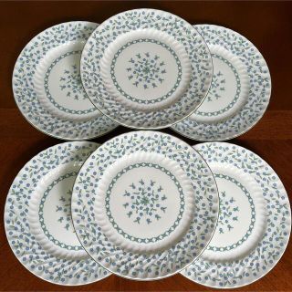 エインズレイ(Aynsley China)の【ご予約品　レア美品】エインズレイ★勿忘草★デザート皿　6枚(食器)