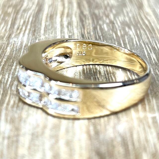 高品質・照り抜群!k18 ダイヤ 0.80ct リング 5.12g M815