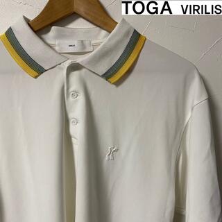 トーガ(TOGA)のtoga virilis トーガ　ビリリース　ポロシャツ　半袖　ホワイト　46(ポロシャツ)