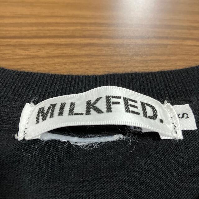 MILKFED.(ミルクフェド)のミルクフェド　Ｔシャツ　ロゴ　黒 レディースのトップス(Tシャツ(半袖/袖なし))の商品写真