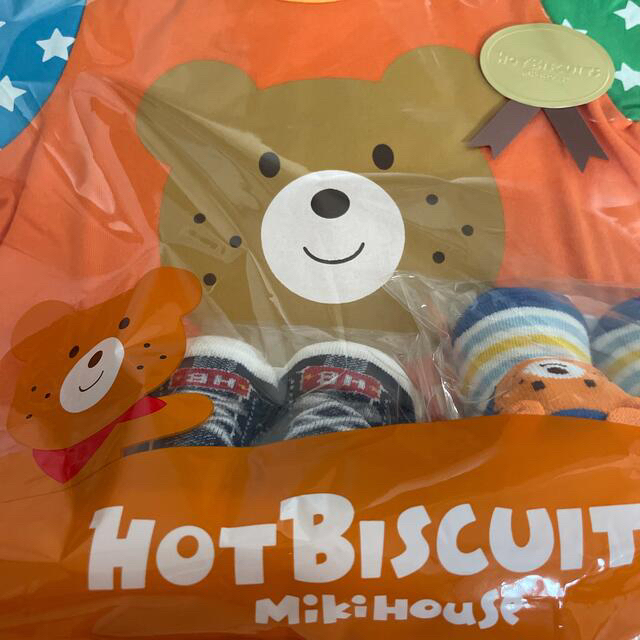 HOT BISCUITS(ホットビスケッツ)のミキハウス  ホットビスケッツ　80 ４点セット キッズ/ベビー/マタニティのベビー服(~85cm)(Ｔシャツ)の商品写真