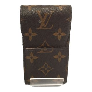 ルイヴィトン(LOUIS VUITTON)の△△LOUIS VUITTON ルイヴィトン モノグラム シガレットケース イニシャル入 M63024 ブラウン(タバコグッズ)