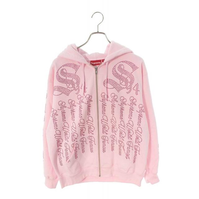 Supreme(シュプリーム)のシュプリーム ラインストーンジップアップフーデッドスウェットシャツパーカー M メンズのトップス(パーカー)の商品写真