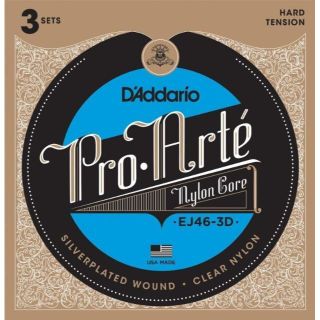 3set入りパックD'Addario ダダリオ クラシックギター弦 EJ46(アコースティックギター)