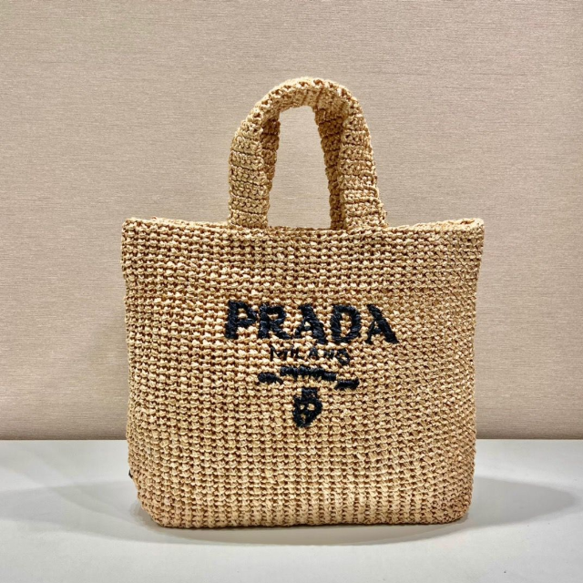 超目玉】 PRADA - プラダ スモール ラフィア トートバッグ 2022新作
