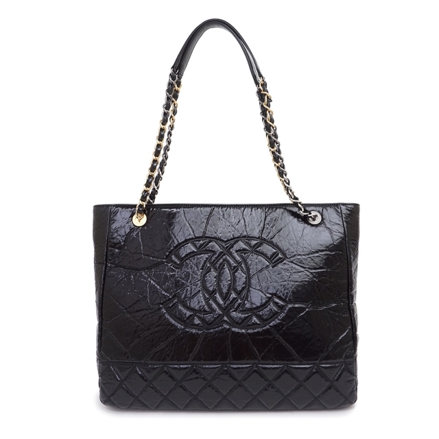 競売 CHANEL - シャネル シャイニーエイジドカーフ レザー トートバッグ 黒(未使用 展示品) トートバッグ 競売 CHANEL - シャネル シャイニーエイジドカーフ レザー トートバッグ 黒(未使用 展示品) トートバッグ
