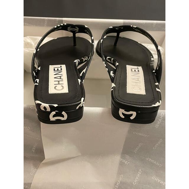 CHANEL - CHANEL シャネル ビーチサンダル サンダル ブラック 黒 35