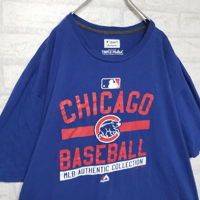 Majestic(マジェスティック)のMLB メジャーリーグシカゴ・カブス オフィシャルTシャツ  2XL メンズのトップス(Tシャツ/カットソー(半袖/袖なし))の商品写真