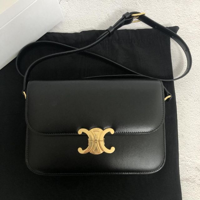 保障できる】 e - CELINE セリーヌ トリオンフ ショルダーバッグの通販