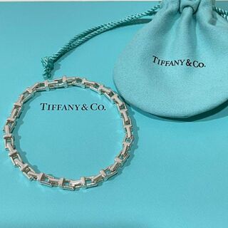 Tiffany & Co. - 【美品】Tiffany ティファニー Tナローチェーン ブレスレット シルバー