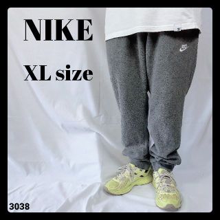 ナイキ(NIKE)のUSA古着 紺タグ復刻盤 ナイキ スウェットパンツ グレー ワンポイント XL(その他)