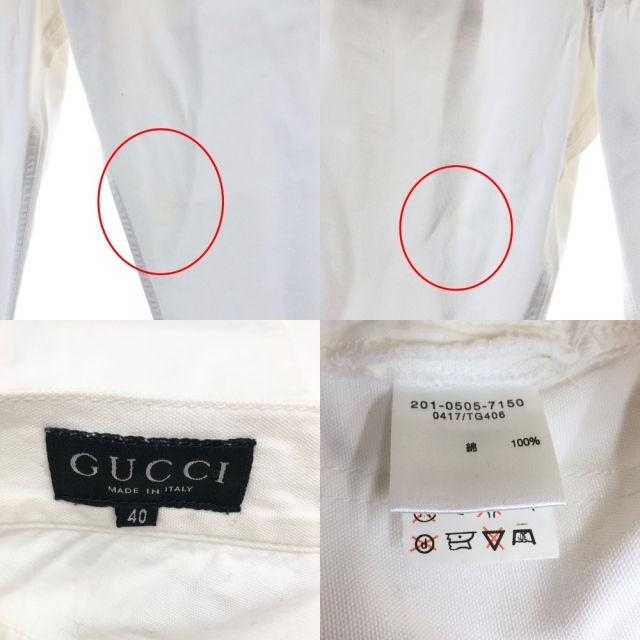 Gucci(グッチ)の〇〇GUCCI グッチ ボトム サイズ40  ホワイト レディースのパンツ(その他)の商品写真