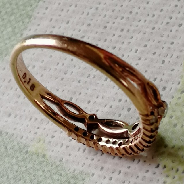 (最終金額)K10ダイヤモンドリング レディースのアクセサリー(リング(指輪))の商品写真