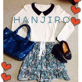 ハンジロー(HANJIRO)の値下げ♥️古着風花柄スカート♥️(ひざ丈スカート)