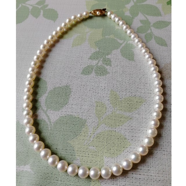 田崎K18金の真珠ネックレス