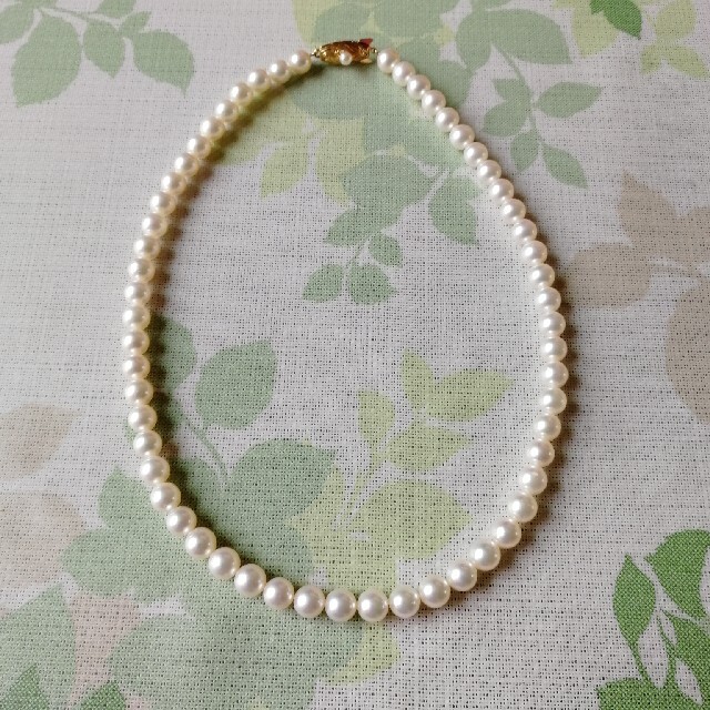 田崎K18金の真珠ネックレス