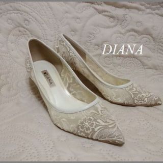 DIANA - DIANAダイアナ♡花柄シースルーレースパンプスの通販 by ぴこ